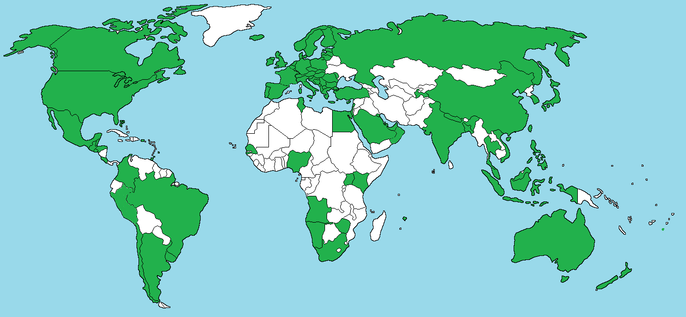 actcad now in 91 countries