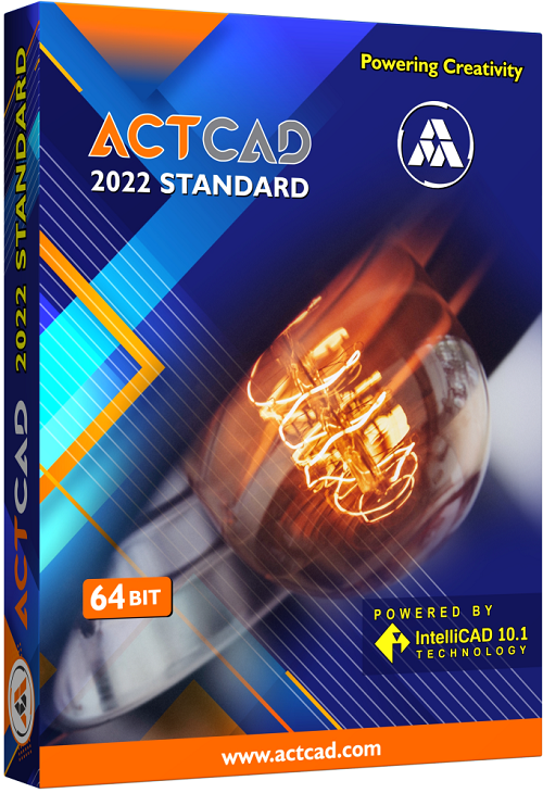 actcad 2022 standard with intellicad 10.1 engine