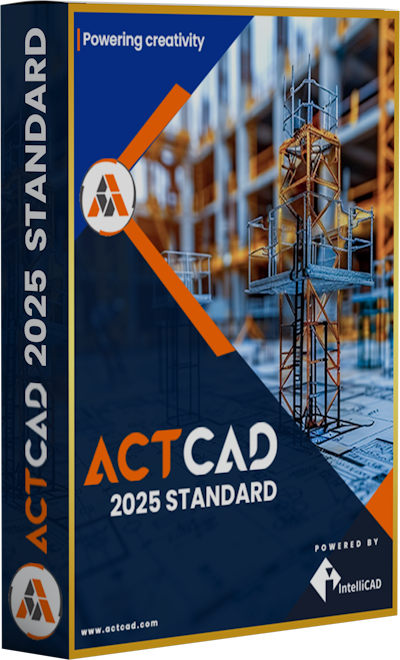 actcad 2025 standard with intellicad 13 engine